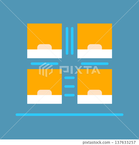 capsule hotel icon capsule hotel icon 137633257