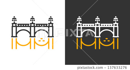 故宮簡單的線條圖標 故宮簡單的線條圖標 137633276