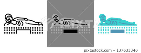 Simple Buddha statue icon 137633340