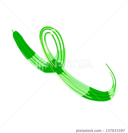 Green light streak abstract moving energy background 137633397