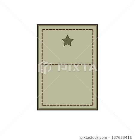 Military leather uniform patch badge with star ranking Military leather uniform patch badge with star ranking 137633418