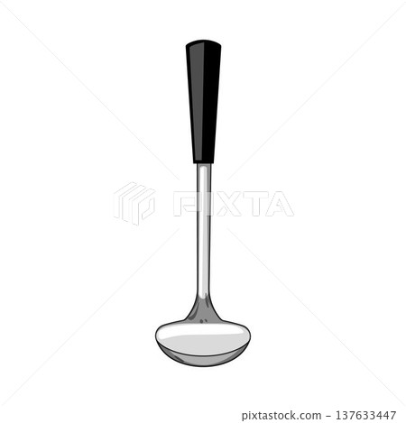 Stainless steel kitchen ladle utensil for cooking soup Stainless steel kitchen ladle utensil for cooking soup 137633447