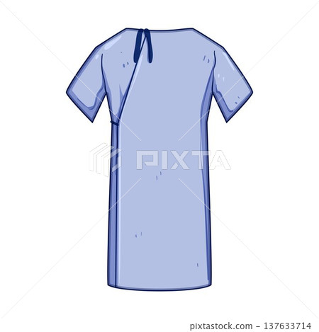 Hospital gown illustrating patient wear for healthcare services 137633714