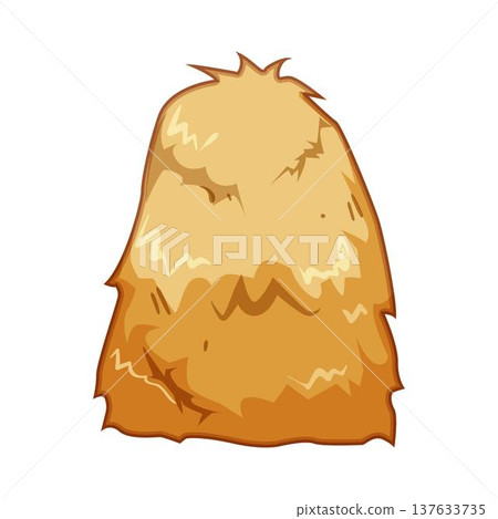 Cartoon haystack illustrating rural farming agriculture concept Cartoon haystack illustrating rural farming agriculture concept 137633735