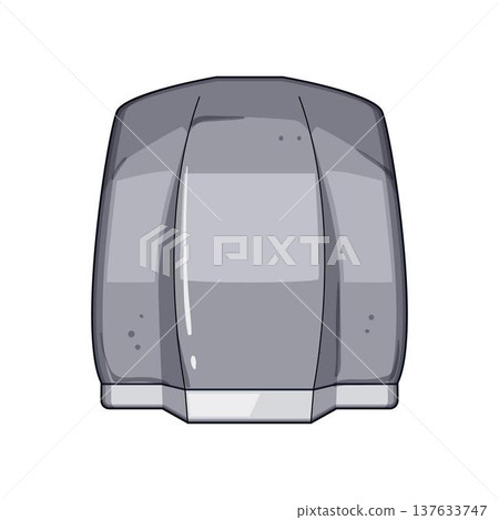 Hand dryer providing public restroom hygiene and cleanliness 137633747