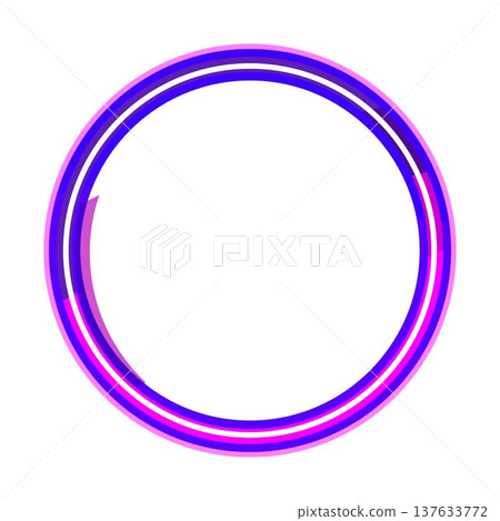 Glowing vibrant circle frame creating modern abstract background Glowing vibrant circle frame creating modern abstract background 137633772