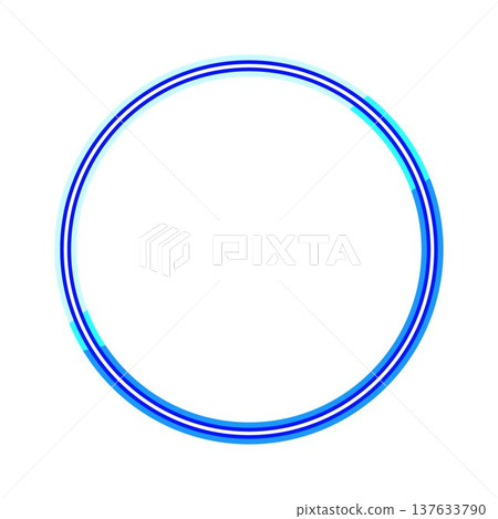 Glowing blue and cyan circles forming a frame Glowing blue and cyan circles forming a frame 137633790