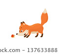 Curious Cartoon Fox 137633888