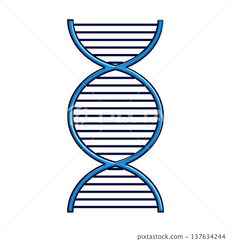 Dna double helix structure representing genetics and science 137634244