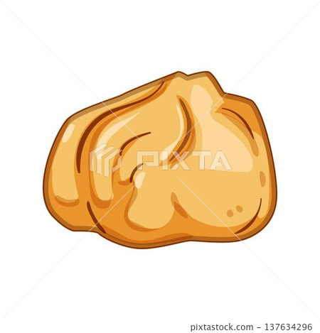 Cream puff dessert baking icon illustration concept Cream puff dessert baking icon illustration concept 137634296