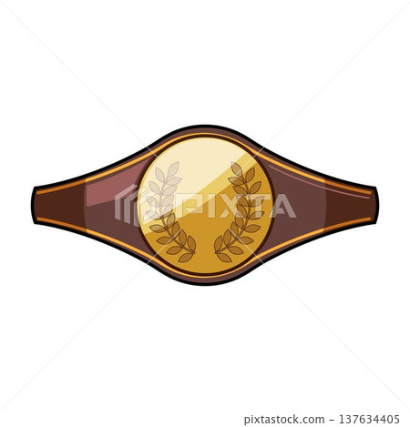 Championship belt representing sport victory and success 137634405