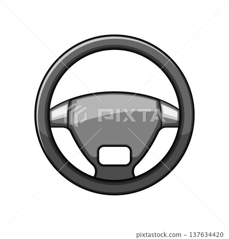 Car steering wheel icon for driving themes 137634420