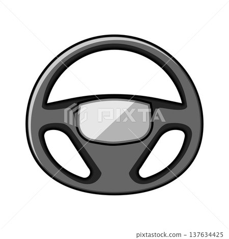Car steering wheel icon representing driving and control Car steering wheel icon representing driving and control 137634425