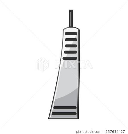 Accelerator pedal icon representing speed and control Accelerator pedal icon representing speed and control 137634427