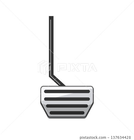Car pedal illustration representing speed and control Car pedal illustration representing speed and control 137634428