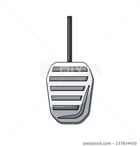 Car pedal icon representing automotive control and speed 137634430