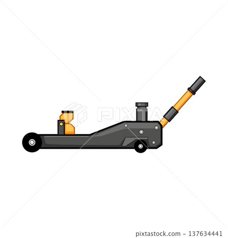 Hydraulic floor jack for car repair and maintenance 137634441