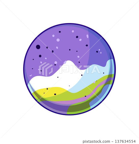 Colorful bath bomb creating relaxing fizzing experience Colorful bath bomb creating relaxing fizzing experience 137634554