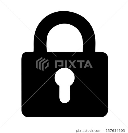 Padlock icon 137634603