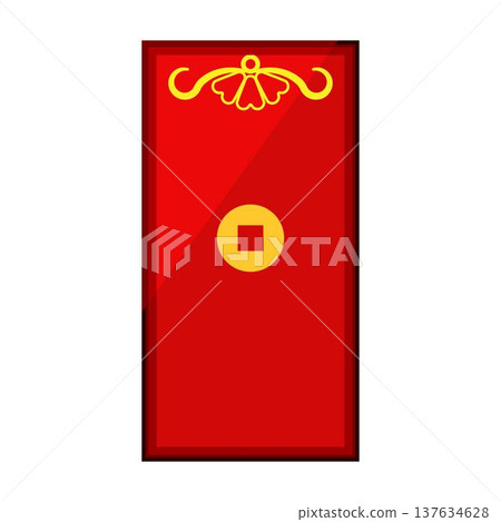 Angpao red money envelope for prosperity celebration 137634628