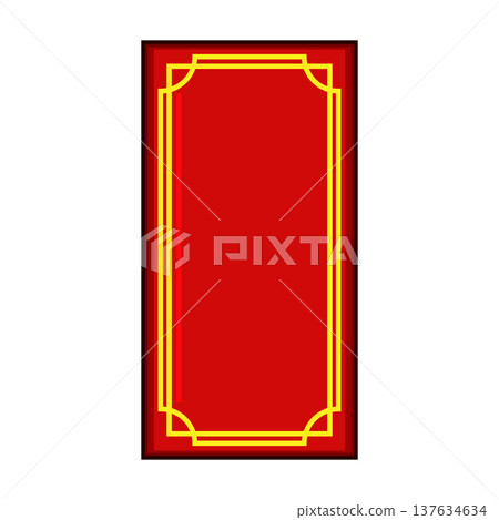 Angpao red envelope design representing chinese new year celebration 137634634