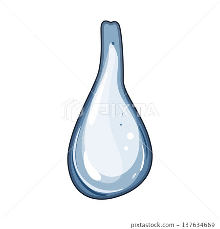 evaporation water drops cartoon vector illustration 137634669