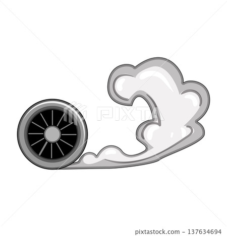 racing tire smoke cartoon vector illustration racing tire smoke cartoon vector illustration 137634694