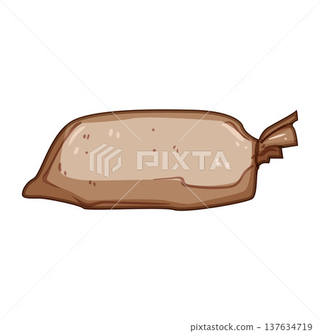 weight sand bag cartoon vector illustration weight sand bag cartoon vector illustration 137634719