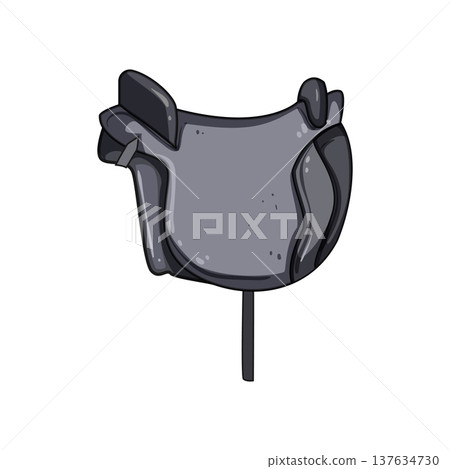 comfort saddle cartoon vector illustration 137634730