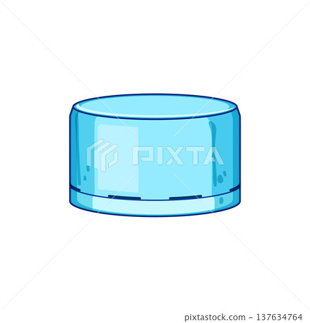 waste plastic bottle cap cartoon vector illustration 137634764
