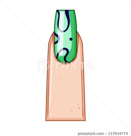 square nail shape cartoon vector illustration square nail shape cartoon vector illustration 137634774