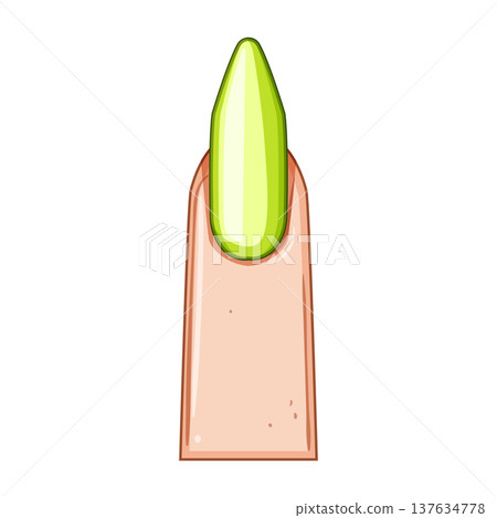 oval nail shape cartoon vector illustration oval nail shape cartoon vector illustration 137634778