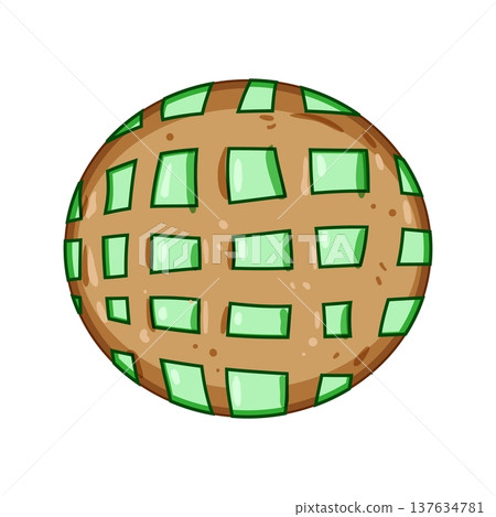 colorido mexican conchas cartoon vector illustration 137634781