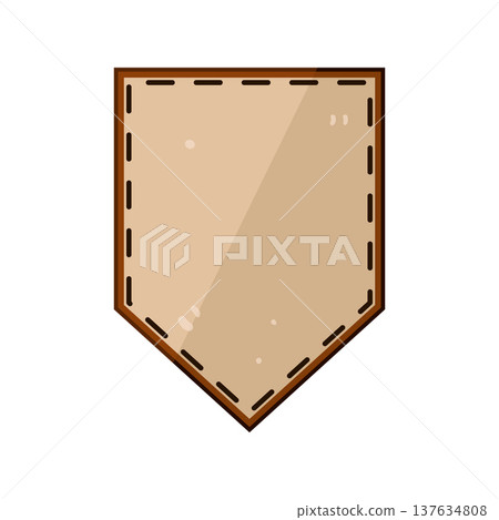 quality leather patch cartoon vector illustration quality leather patch cartoon vector illustration 137634808