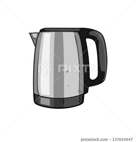 fast kettle electric cartoon vector illustration 137634847
