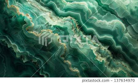 Close Up of a Stunning Green and White Marble Showcasing Intricate Patterns and Textures Under Soft Lighting Close Up of a Stunning Green and White Marble Showcasing Intricate Patterns and Textures Under Soft Lighting 137634970