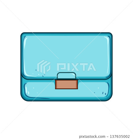 clutch handbag woman leather cartoon vector illustration 137635002