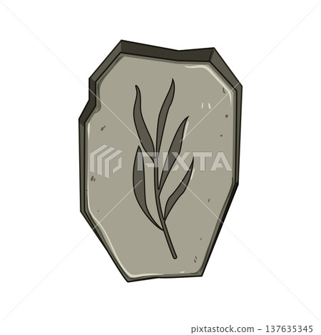 carbon fossil cartoon vector illustration 137635345
