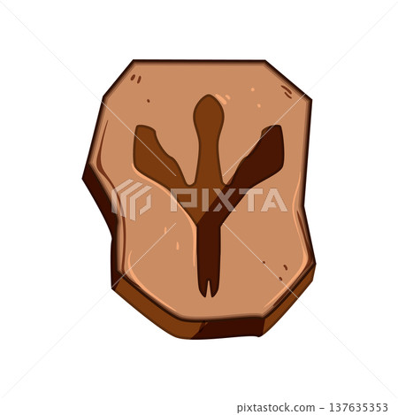 dinosaur fossil cartoon vector illustration 137635353