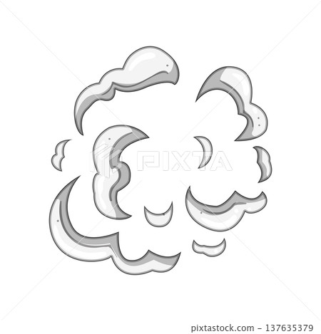 storm dust burst cartoon vector illustration storm dust burst cartoon vector illustration 137635379