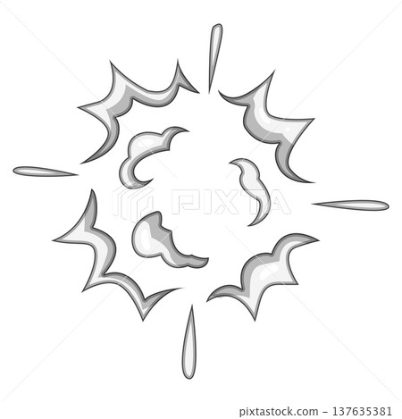 atmosphere dust burst cartoon vector illustration atmosphere dust burst cartoon vector illustration 137635381