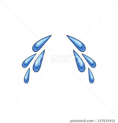 wail cry cartoon vector illustration 137635452