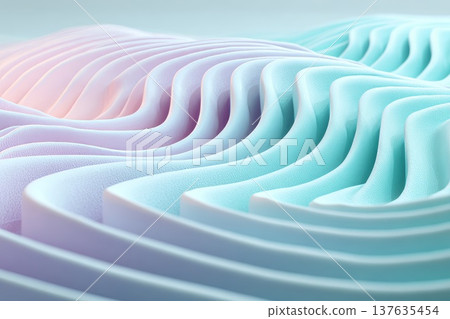 Pastel colored background with a wavy gradient and smooth, flowing texture Pastel colored background with a wavy gradient and smooth, flowing texture 137635454