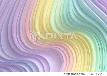 Pastel colored background with a wavy gradient and smooth, flowing texture Pastel colored background with a wavy gradient and smooth, flowing texture 137635455