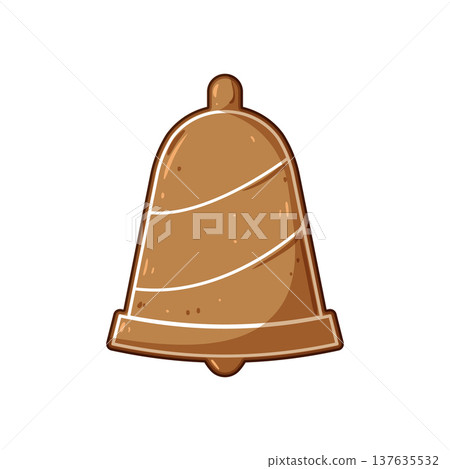 thumbprint christmas themed cookies cartoon vector illustration 137635532
