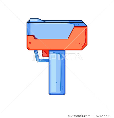 gift bubble gun toy cartoon vector illustration gift bubble gun toy cartoon vector illustration 137635640