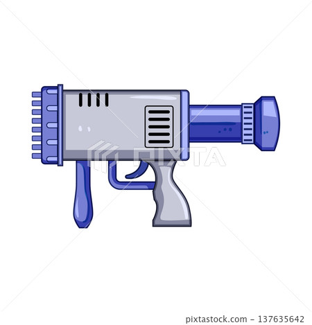 fun bubble gun toy cartoon vector illustration fun bubble gun toy cartoon vector illustration 137635642