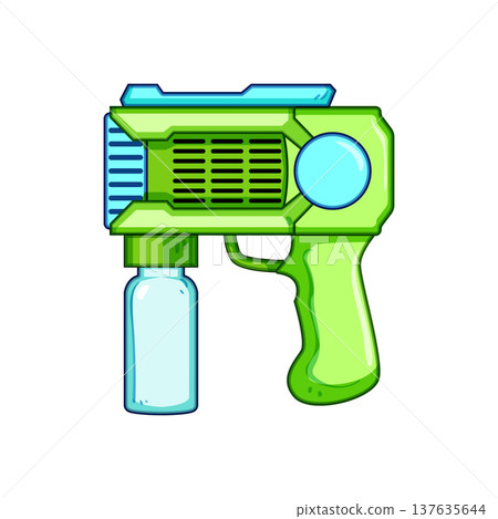 kids bubble gun toy cartoon vector illustration kids bubble gun toy cartoon vector illustration 137635644