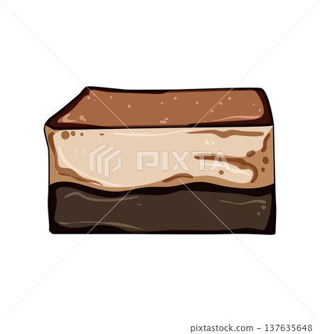 gooey brownie cartoon vector illustration gooey brownie cartoon vector illustration 137635648