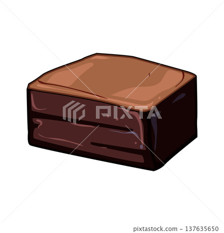 baking brownie cartoon vector illustration 137635650